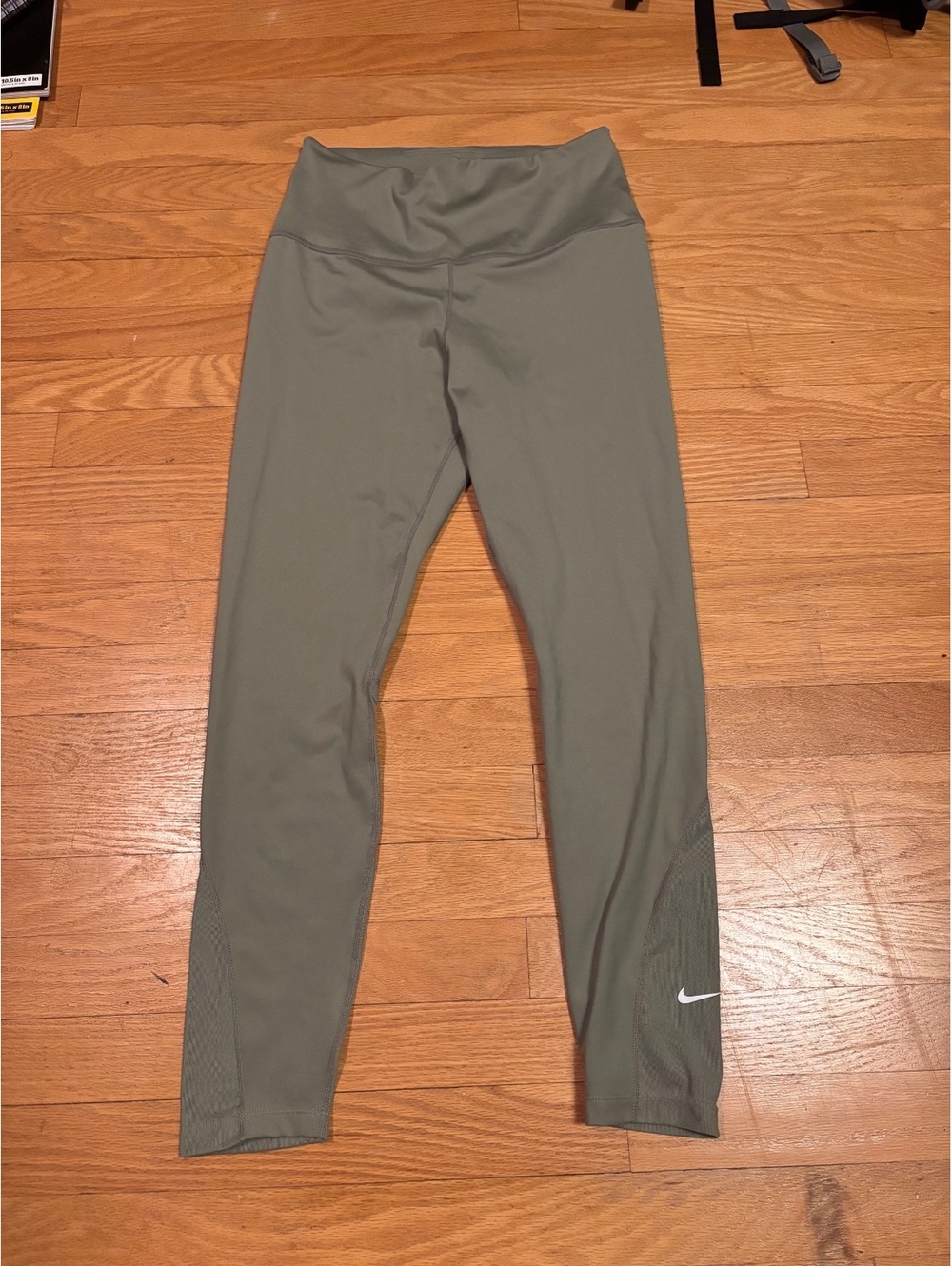 Nike Dri-FIT Olive Green Athletic Leggings Medium